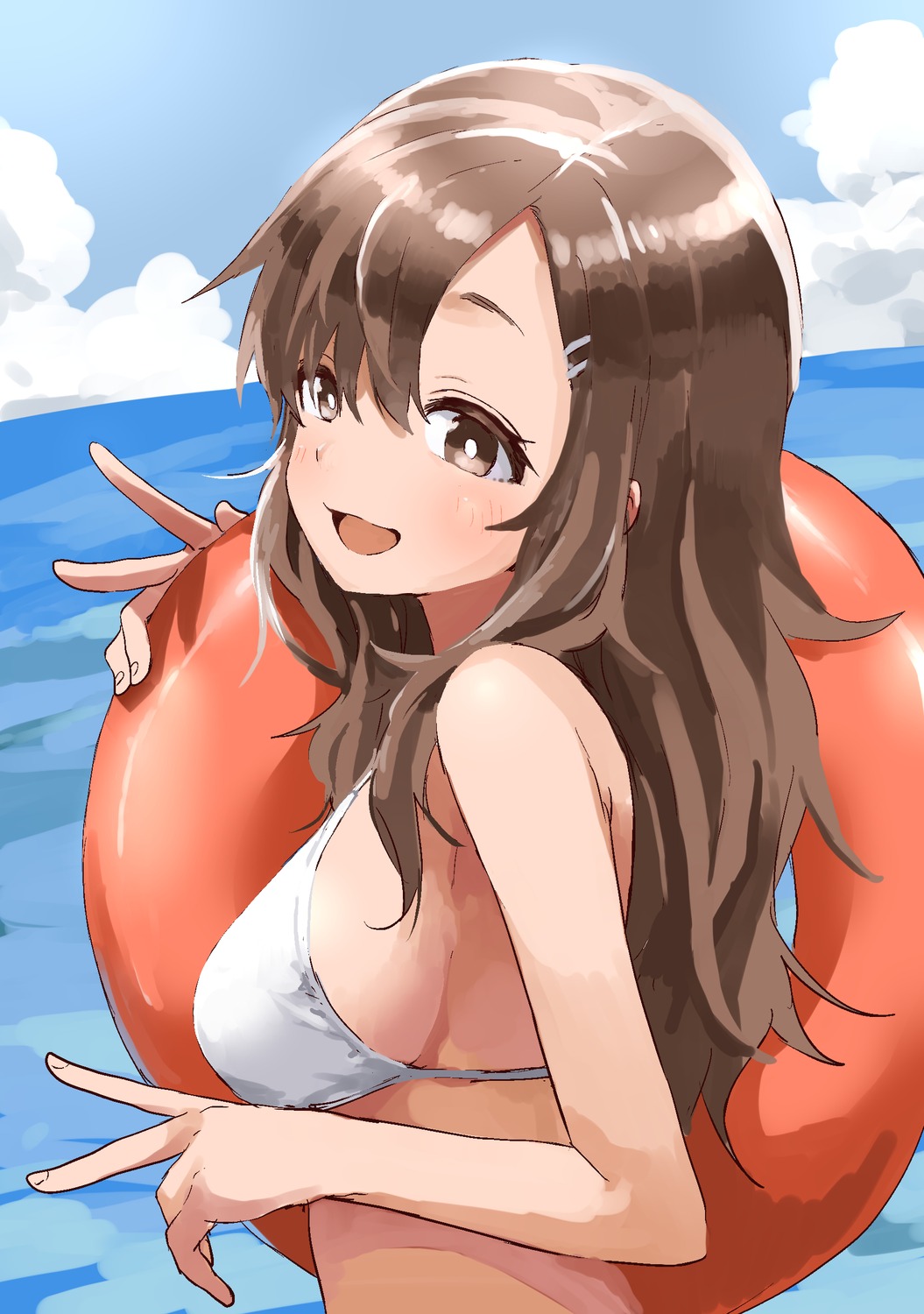 bikini_top soredemo_ayumu_wa_yosetekuru swimsuits yamamoto_souichirou