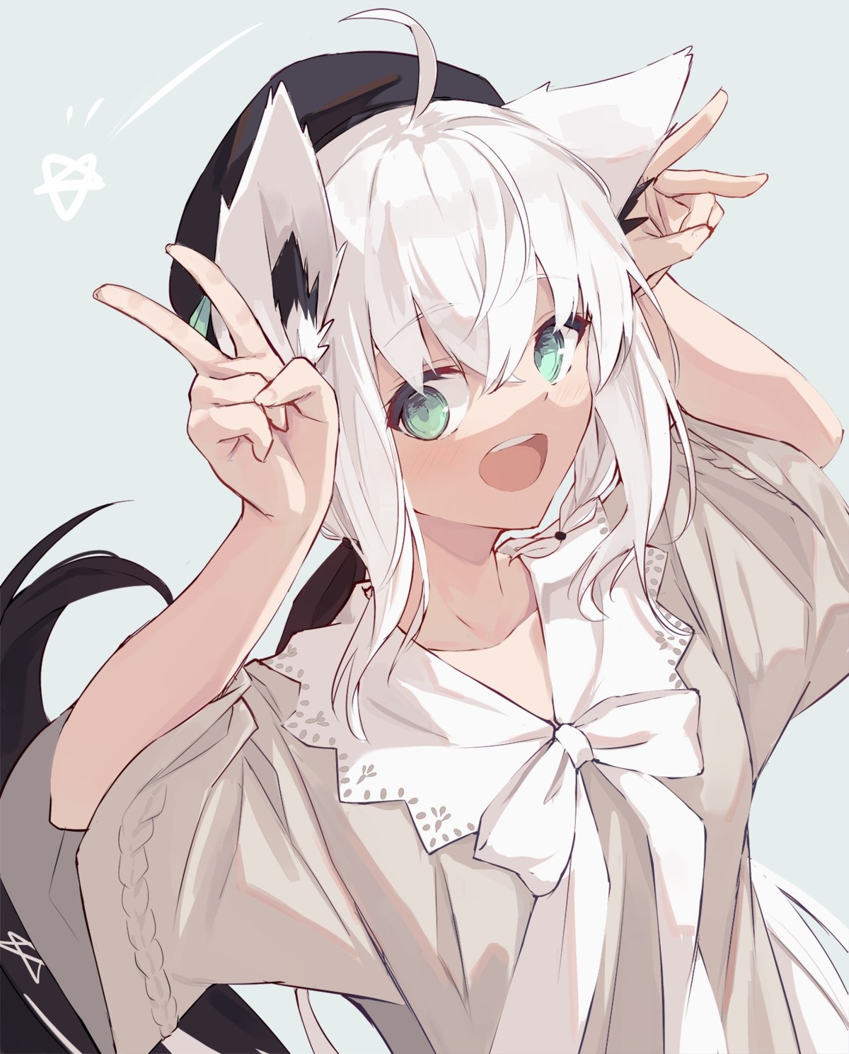 animal_ears hololive hololive_gamers kitsune nagishiro_mito shirakami_fubuki tail