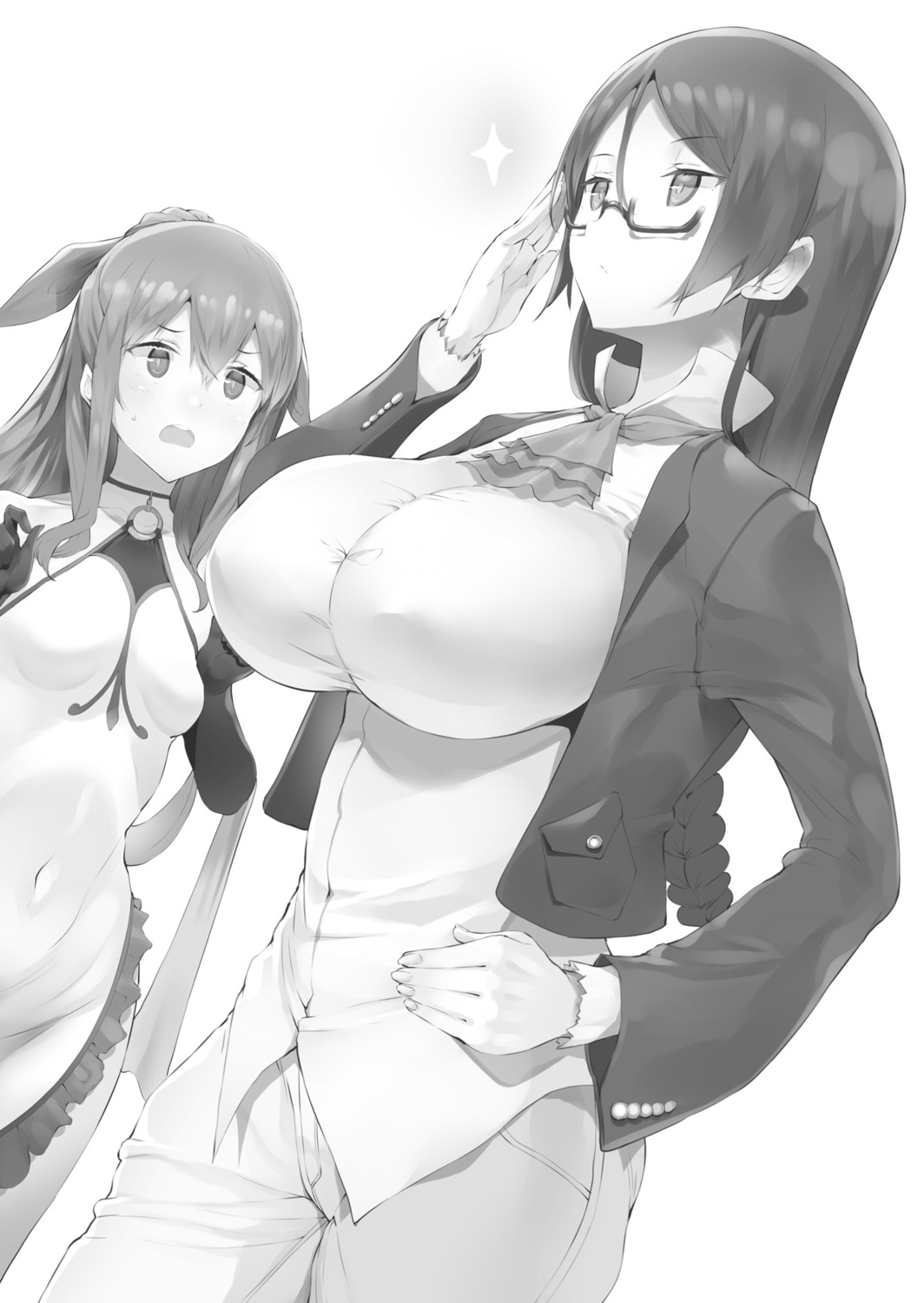 erect_nipples megane monochrome uo_denim