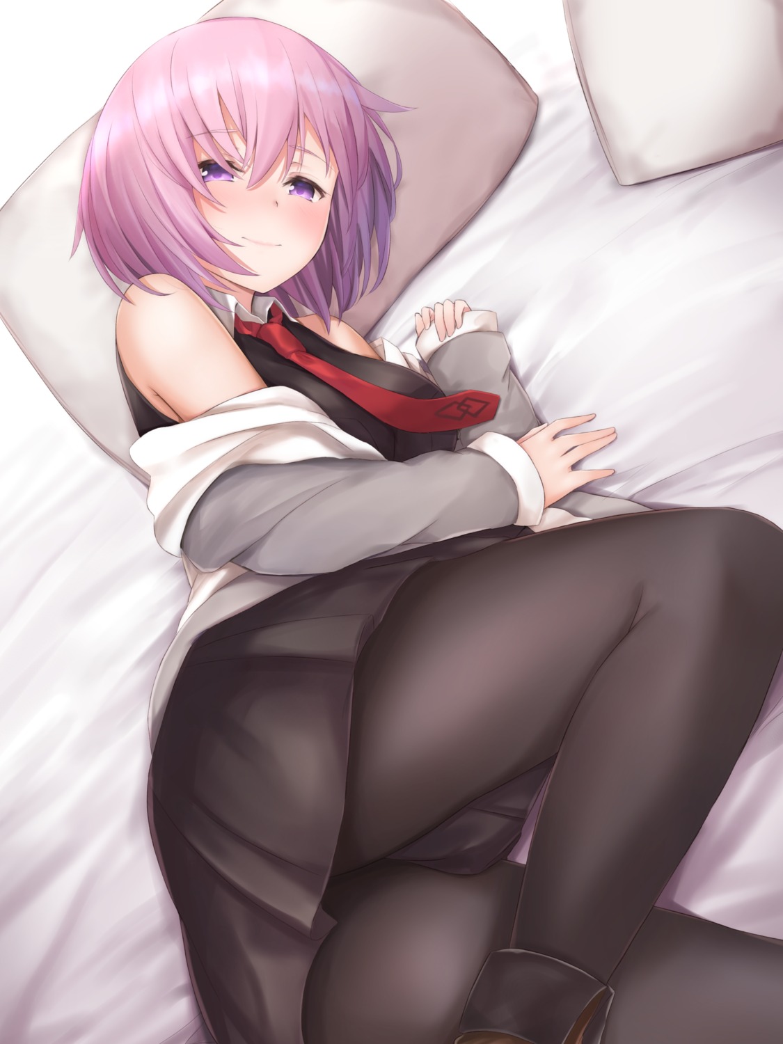 fate/grand_order maosame mash_kyrielight open_shirt pantyhose