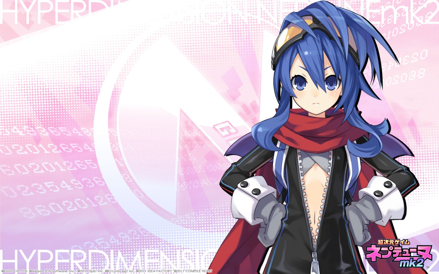 choujigen_game_neptune choujigen_game_neptune_mk2 compile_heart nippon_ichi_(choujigen_game_neptune) open_shirt tsunako wallpaper