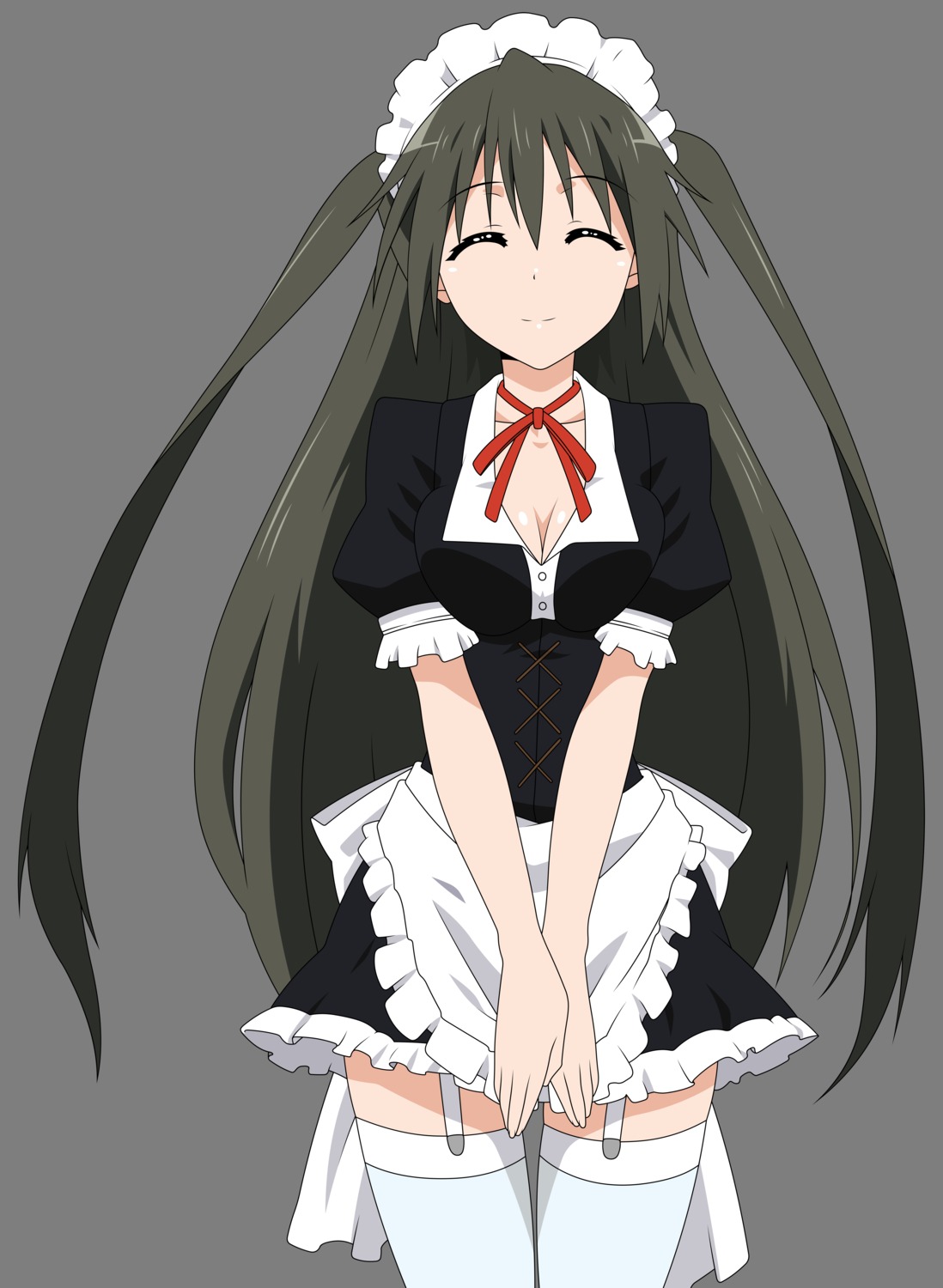 maid mayo_chiki! stockings suzutsuki_kanade thighhighs transparent_png vector_trace