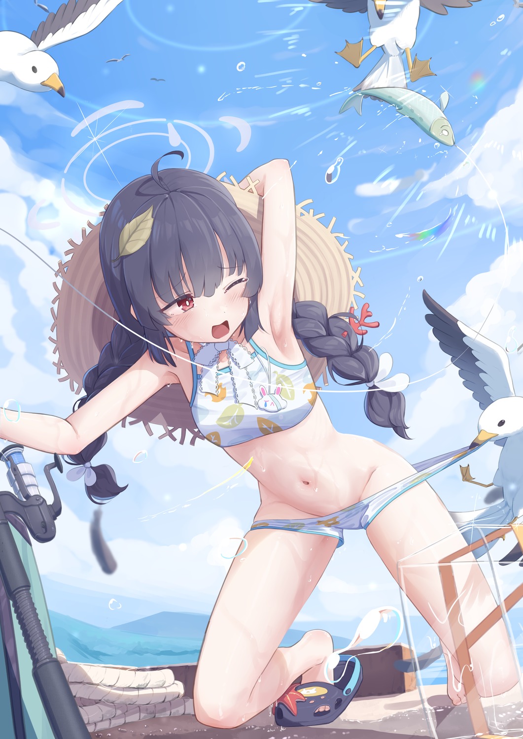 bikini blue_archive halo kasumizawa_miyu loli swimsuits t-hou