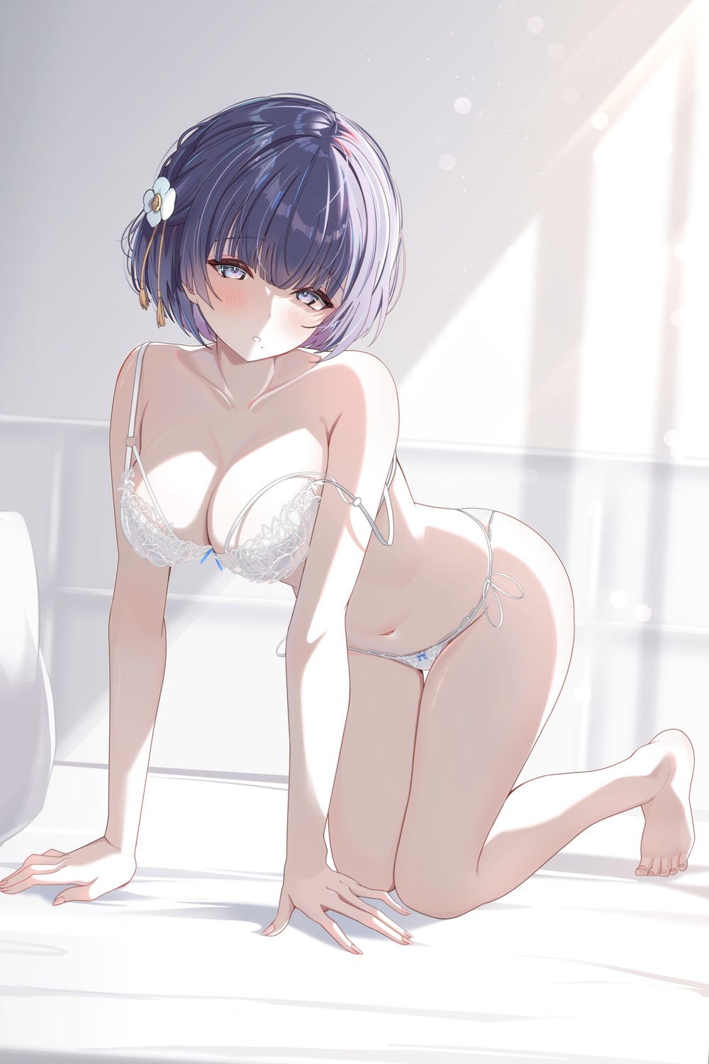 artist_revision bra gakuen_idolm@ster hataya_misuzu lingerie pantsu sikimosh string_panties the_idolm@ster