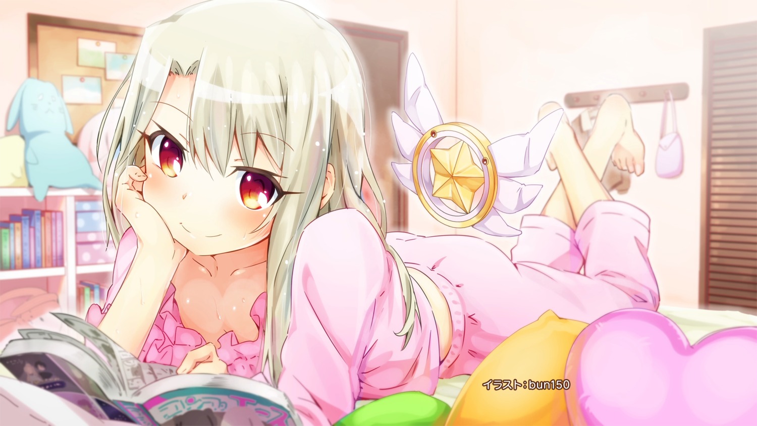 bun150 endcard fate/kaleid_liner_prisma_illya fate/stay_night illyasviel_von_einzbern wallpaper