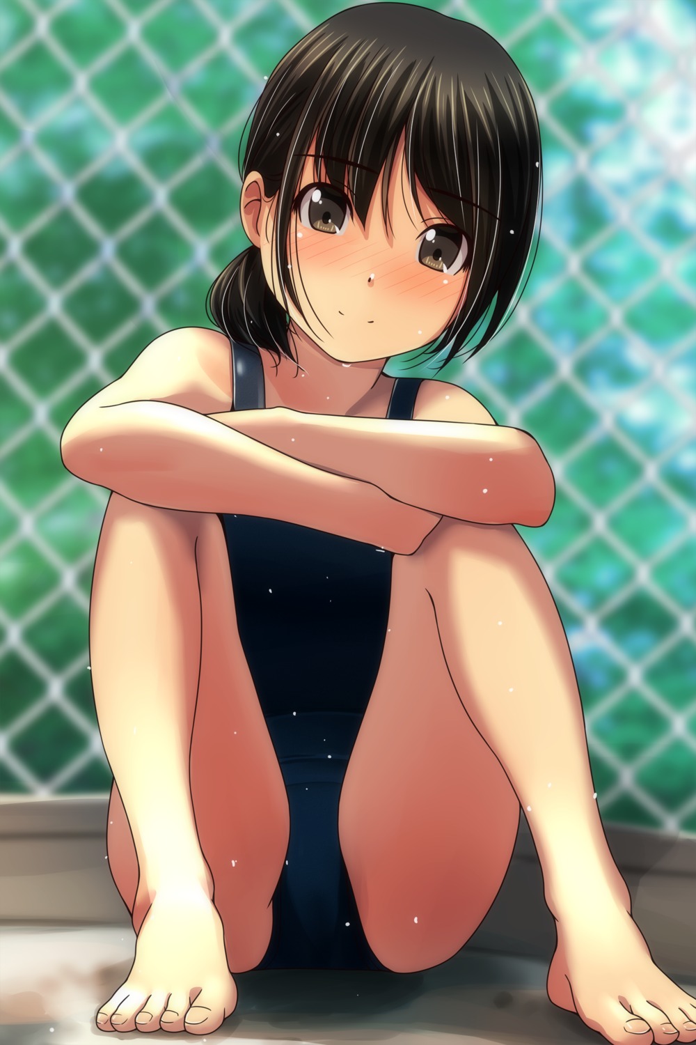 feet loli matsunaga_kouyou school_swimsuit swimsuits wet