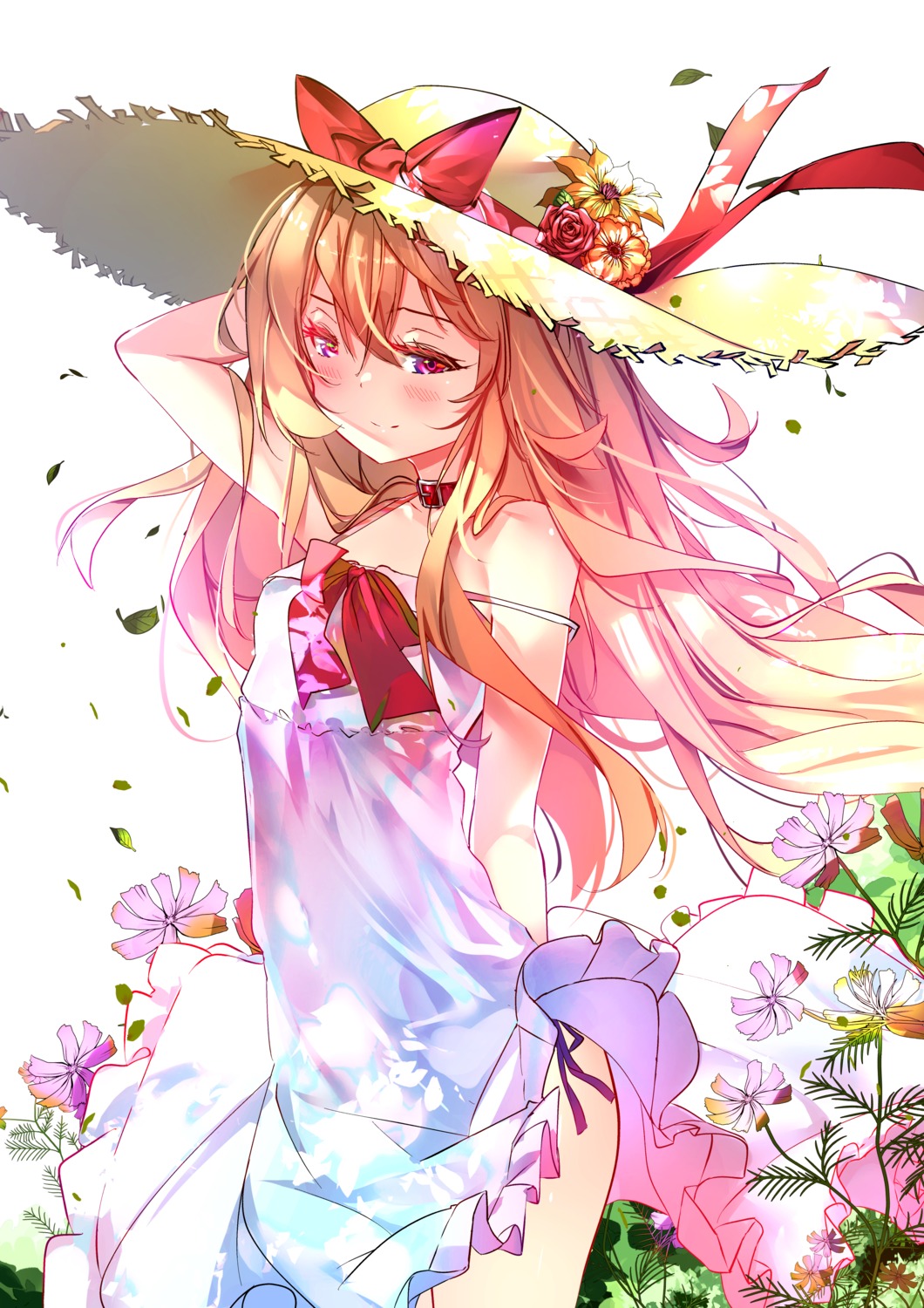 aisaka_taiga dress skirt_lift summer_dress sydus toradora!