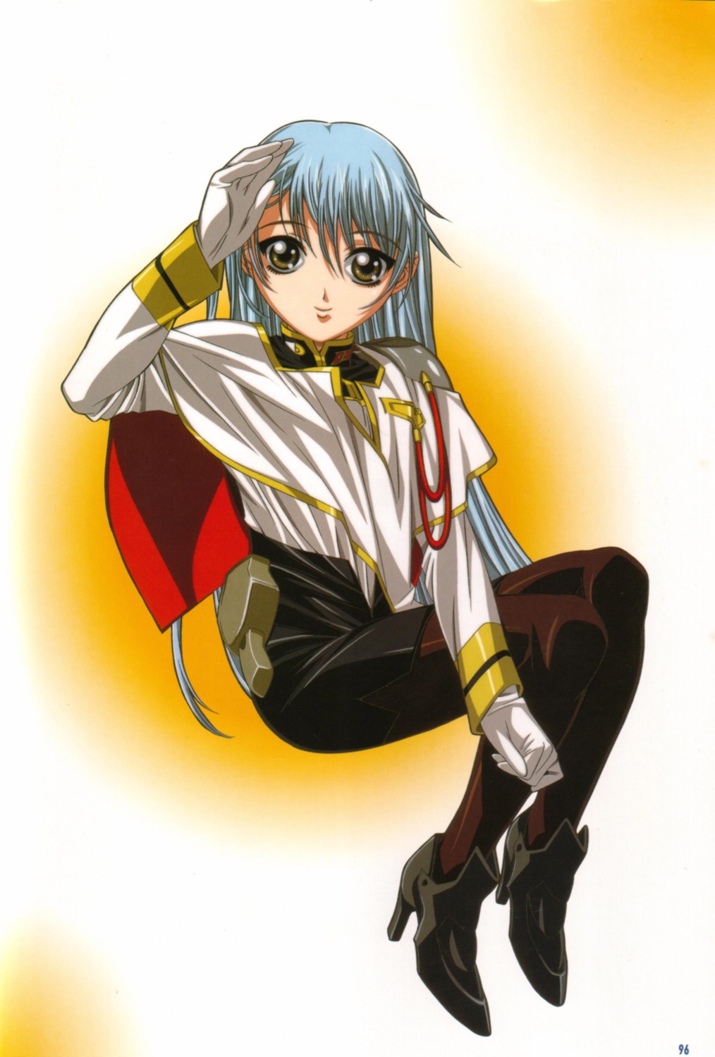 dress gotou_keiji hoshino_ruri martian_successor_nadesico pantyhose uniform