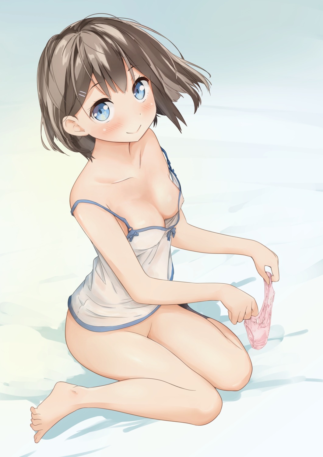 bottomless erect_nipples lingerie love_live!_sunshine!! miyuki_(yxbt7) pantsu see_through watanabe_you