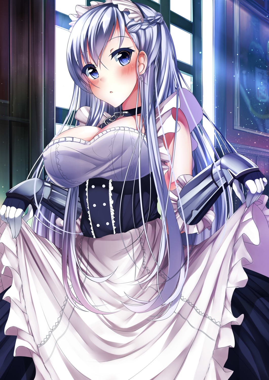 azur_lane belfast_(azur_lane) cleavage hiiragi_ringo maid