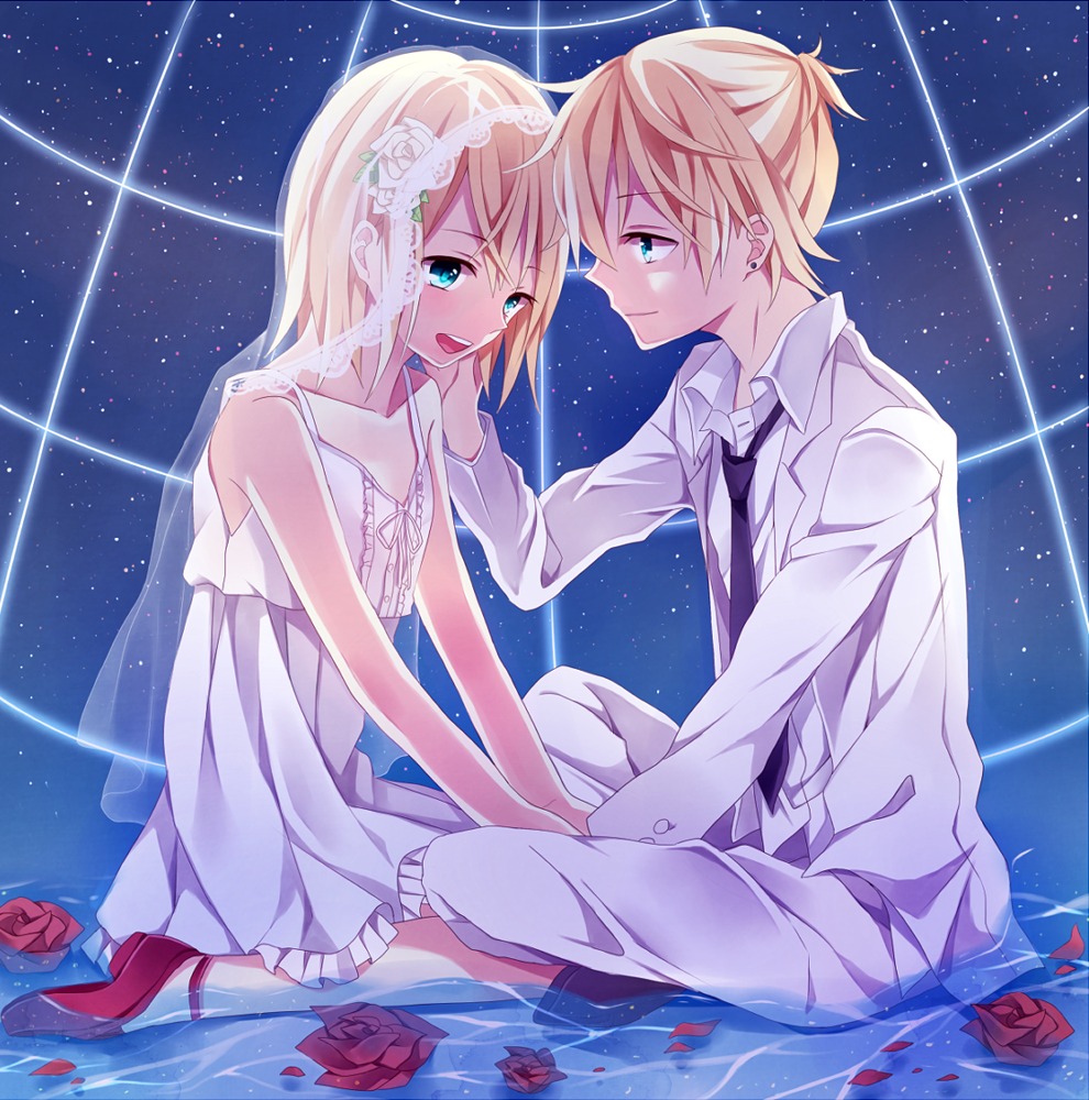 dress kagamine_len kagamine_rin kouko vocaloid