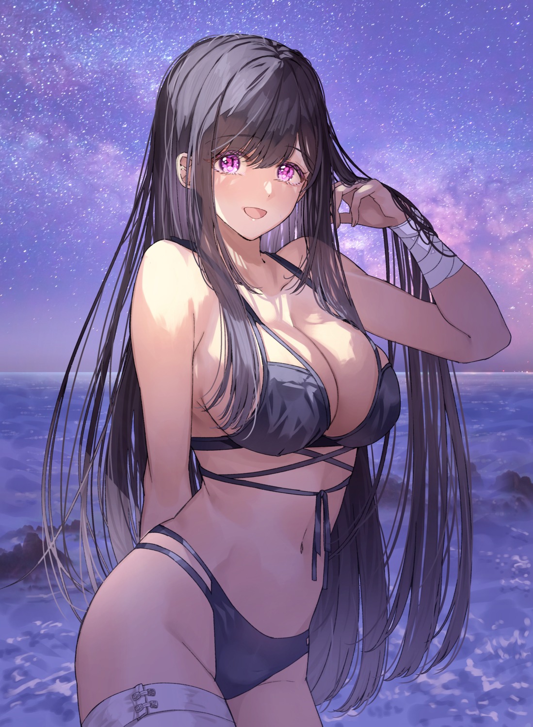 bandages bikini garter matsusatoru_kouji swimsuits