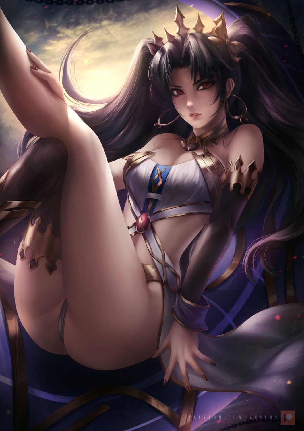 axsens bikini_armor cleavage fate/grand_order ishtar_(fate/grand_order) thighhighs thong