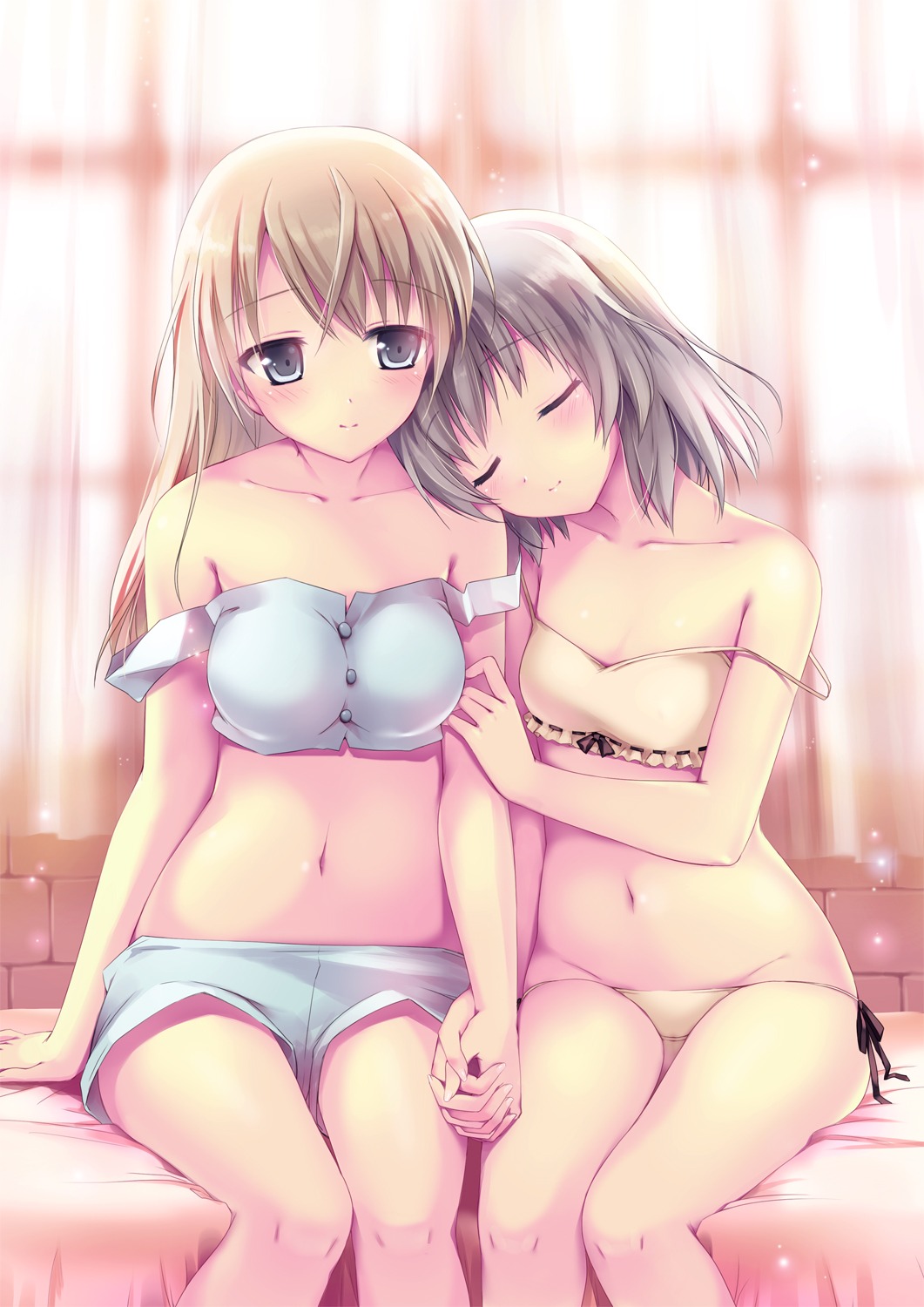 bra eila_ilmatar_juutilainen kimishima_ao pantsu sanya_v_litvyak strike_witches yuri