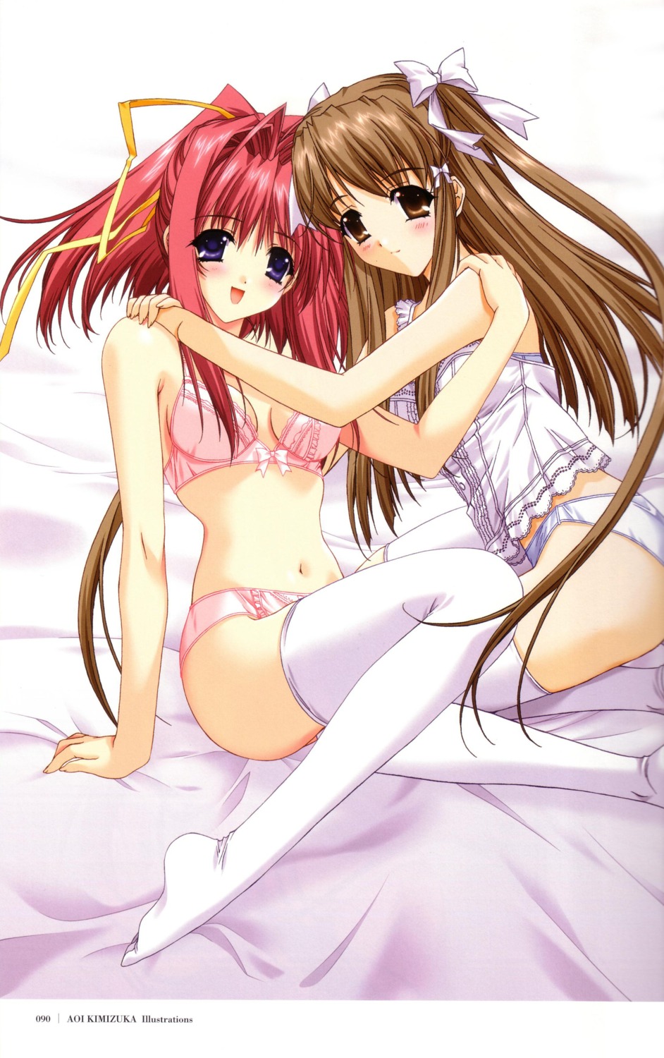 3ldk bra kimizuka_aoi lingerie lost_passage pantsu senoh_chihogi thighhighs yamabuki_sayuki