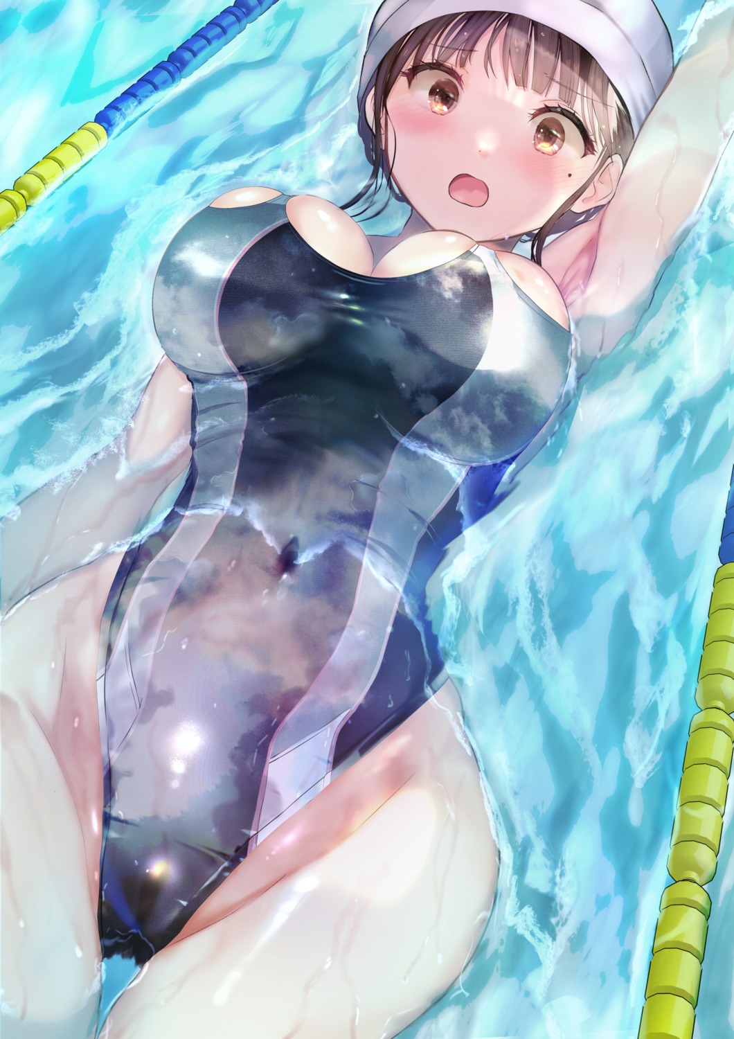 ogata_tei swimsuits wet