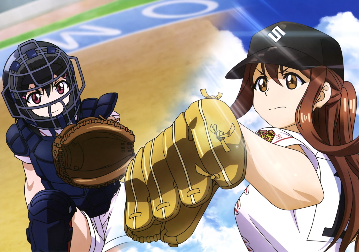 armor baseball tagme takeda_yomi tamayomi uniform yamazaki_tamaki