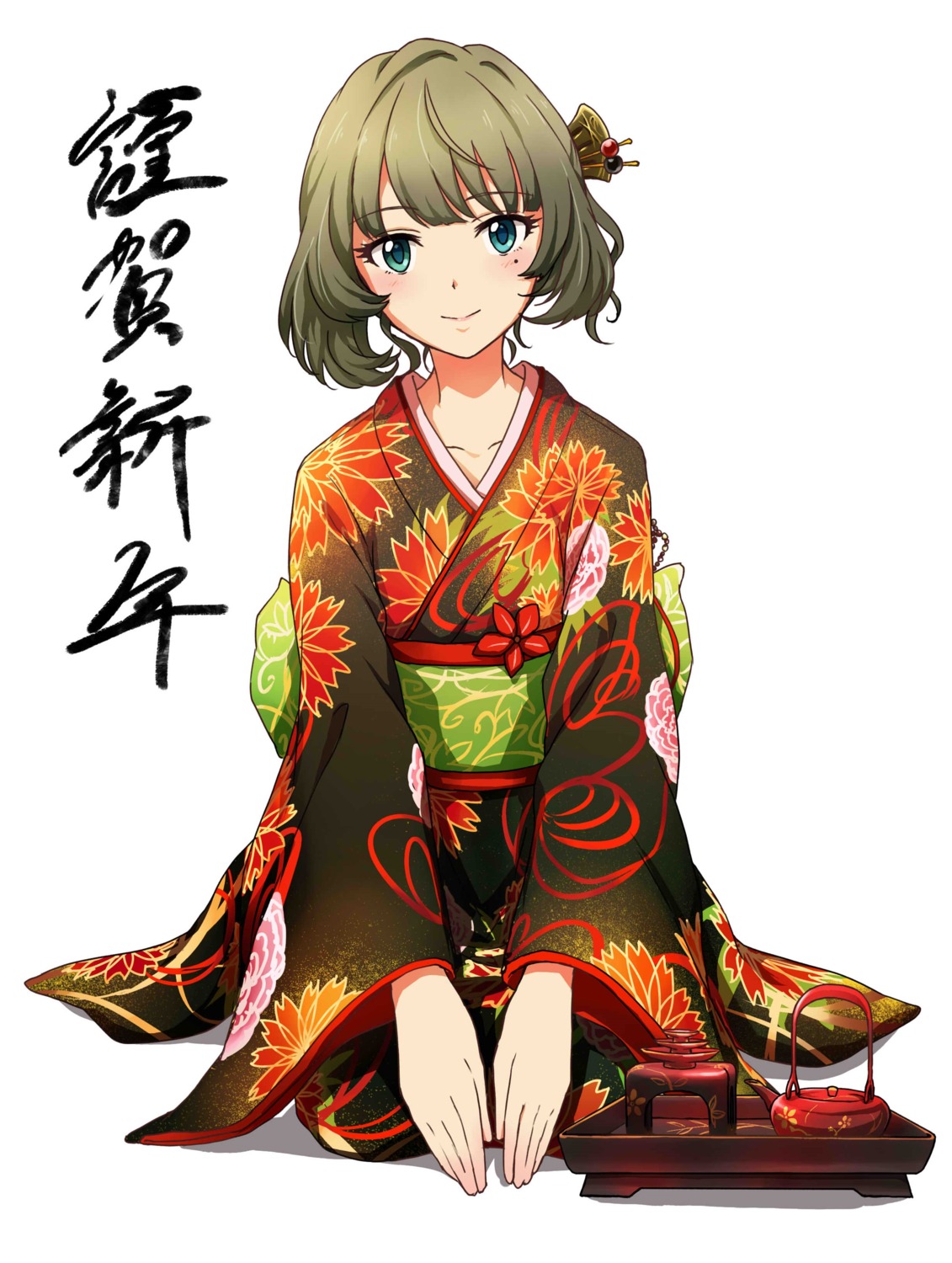 ayano_yuu heterochromia kimono takagaki_kaede the_idolm@ster the_idolm@ster_cinderella_girls
