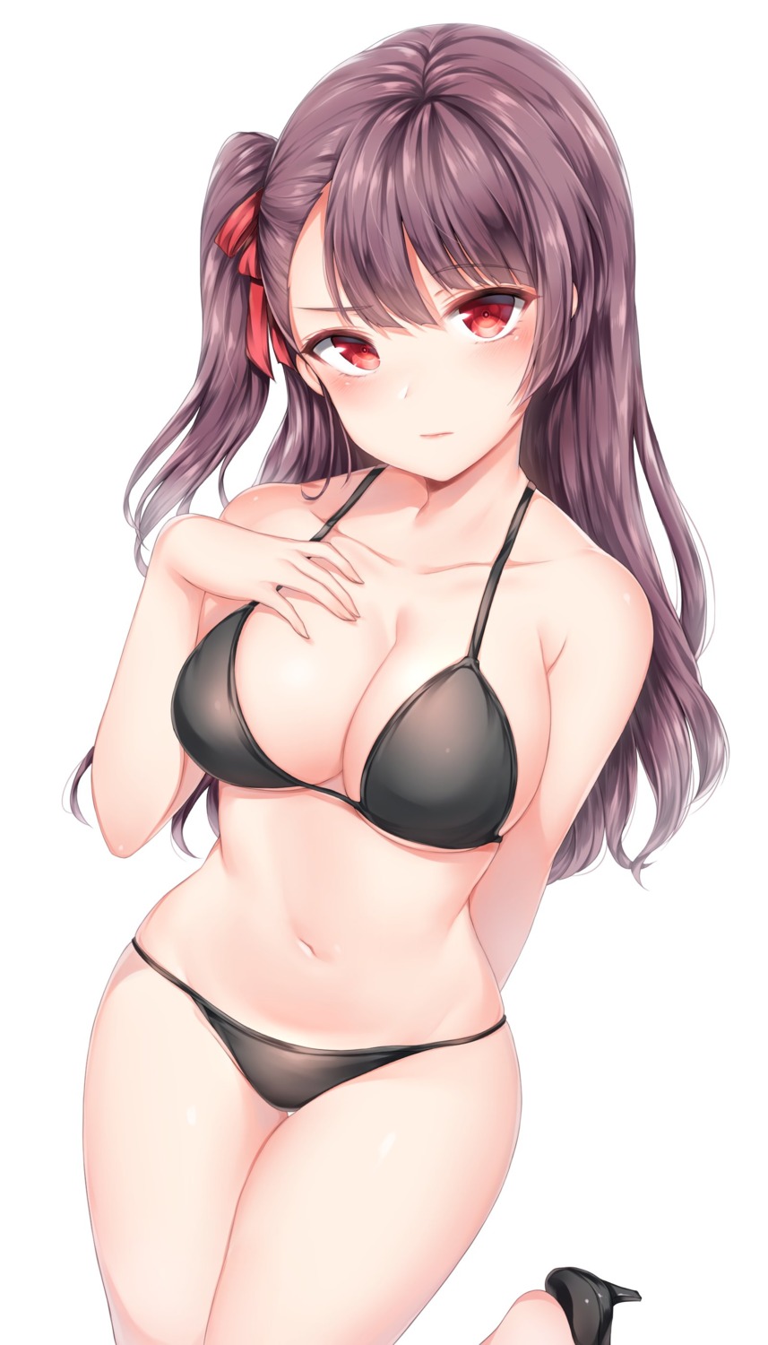 bikini cleavage girls_frontline heels swimsuits wa2000_(girls_frontline) zerocat