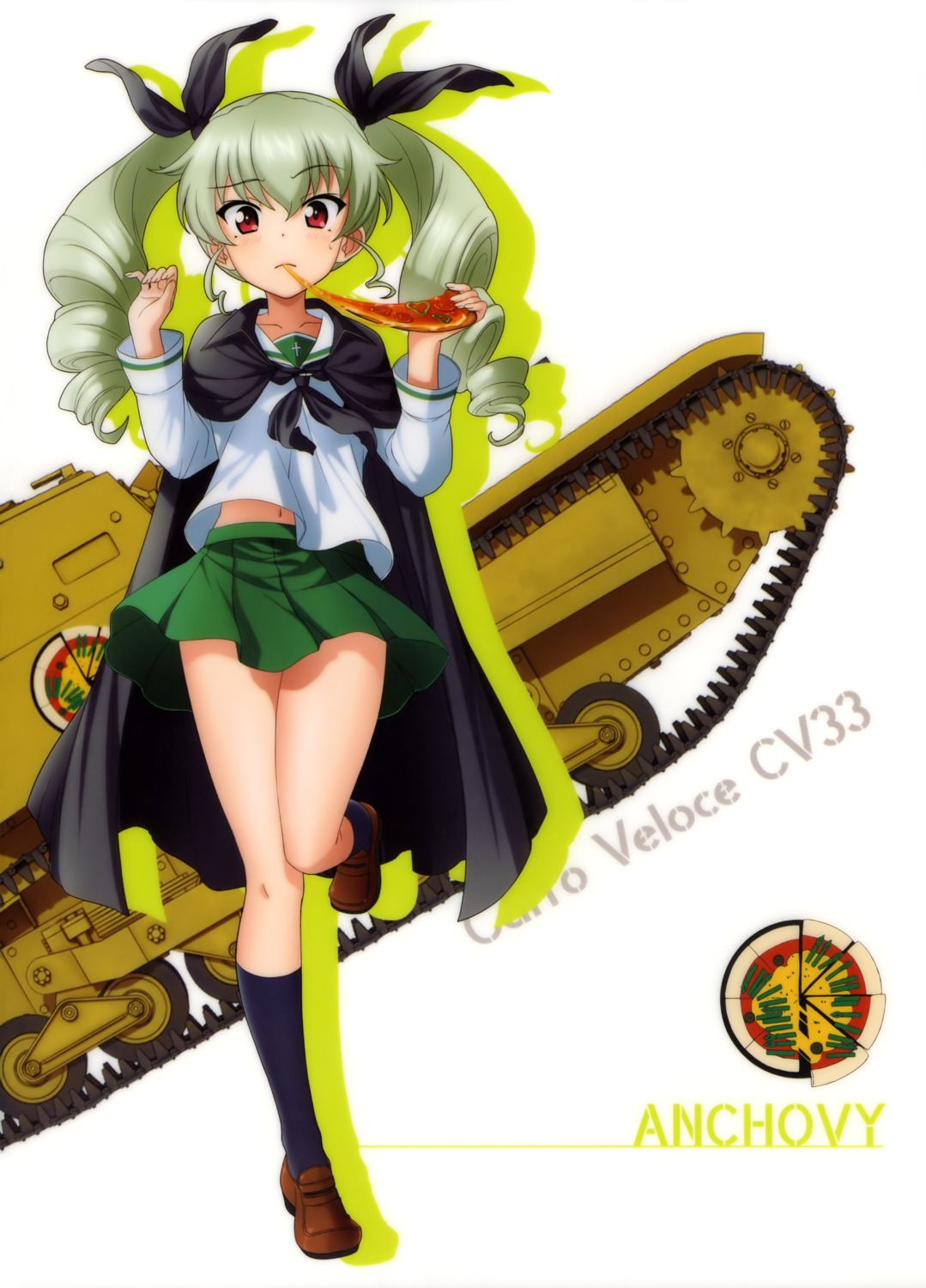 anchovy girls_und_panzer seifuku