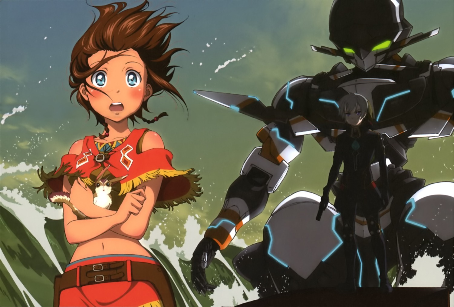 amy_(gargantia) chamber grace_(gargantia) ledo mecha suisei_no_gargantia