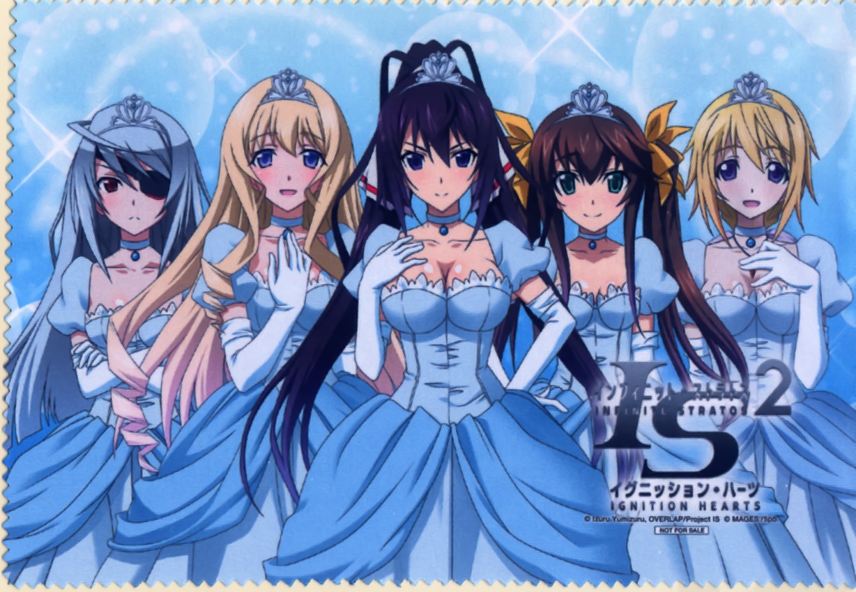 card cecilia_alcott charlotte_dunois dress huang_lingyin infinite_stratos laura_bodewig shinonono_houki