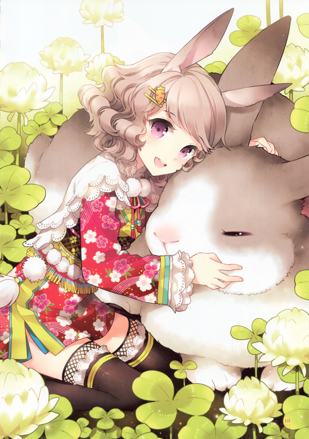 animal_ears butterfly_dream nardack thighhighs