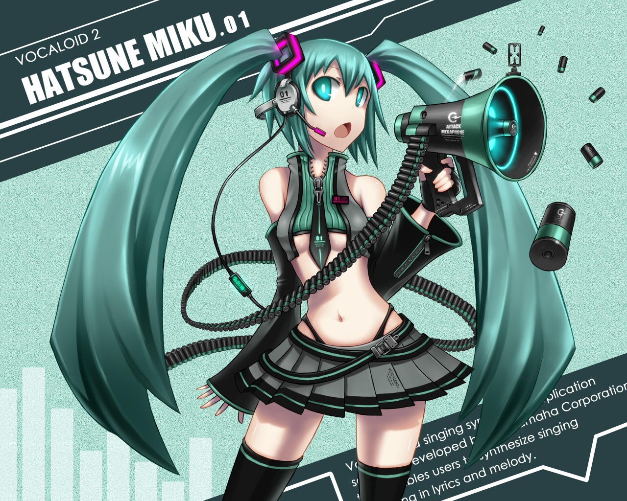 gia hatsune_miku pantsu thighhighs thong underboob vocaloid wallpaper