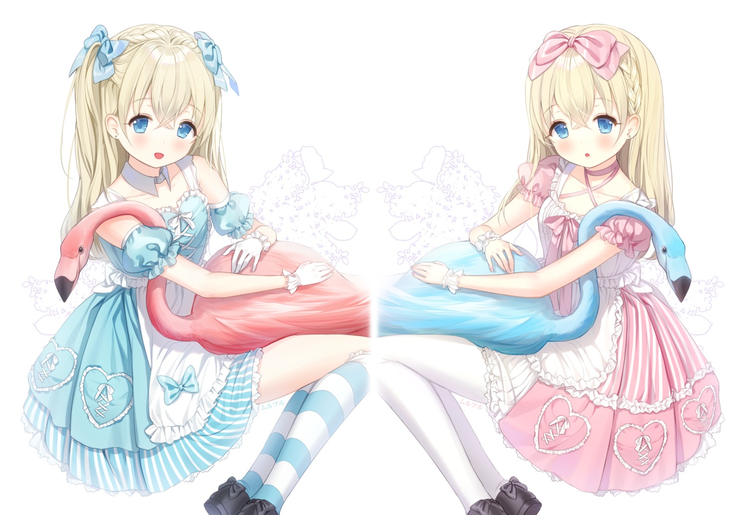 alice alice_in_wonderland dress haruri pantyhose through_the_looking_glass