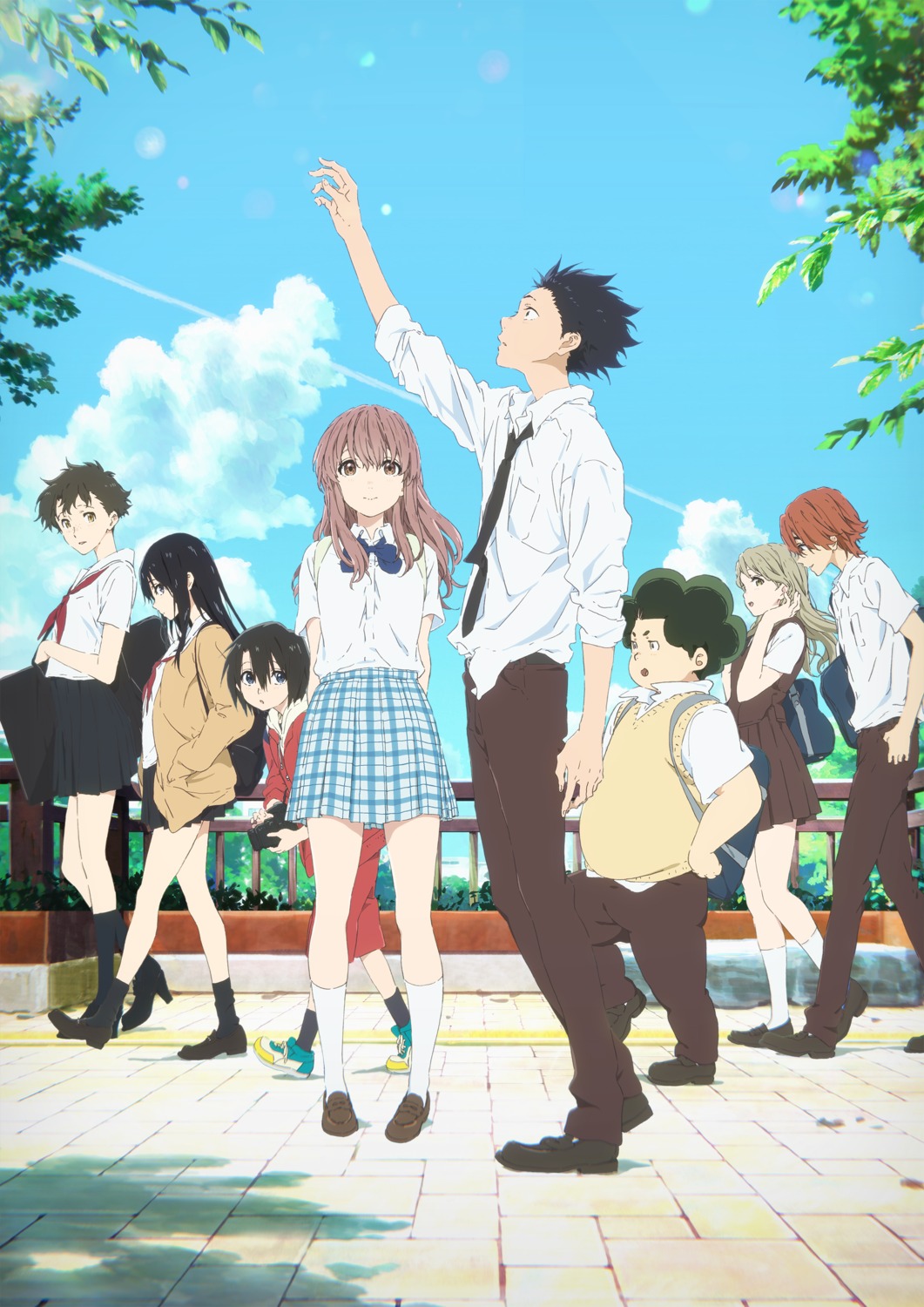 ishida_shouya kawai_miki koe_no_katachi mashiba_satoshi miyoko_sahara nagatsuka_tomohiro nishimiya_shouko nishimiya_yuzuru seifuku sweater ueno_naoka