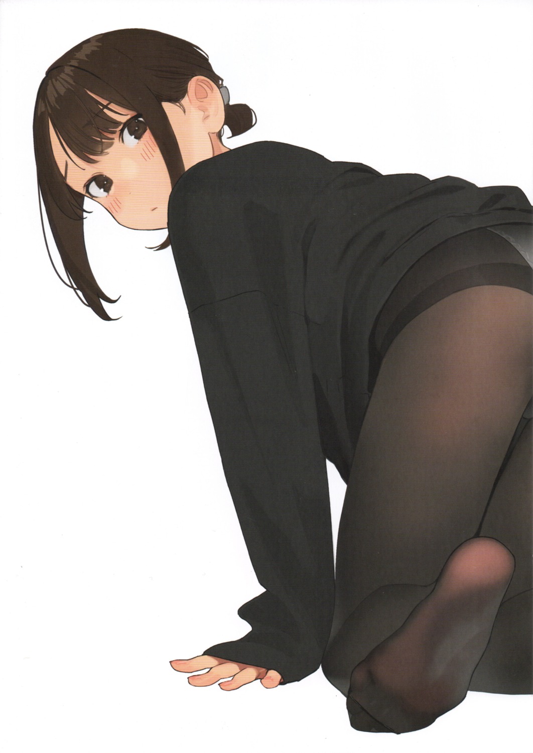 ass douki-chan feet ganbare_douki-chan pantsu pantyhose yom