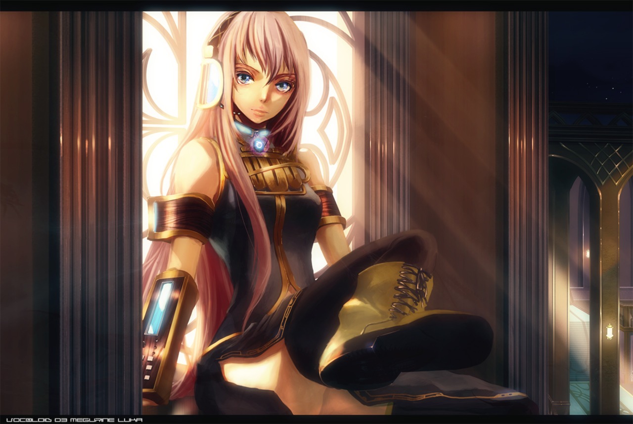 katou_taira megurine_luka thighhighs vocaloid