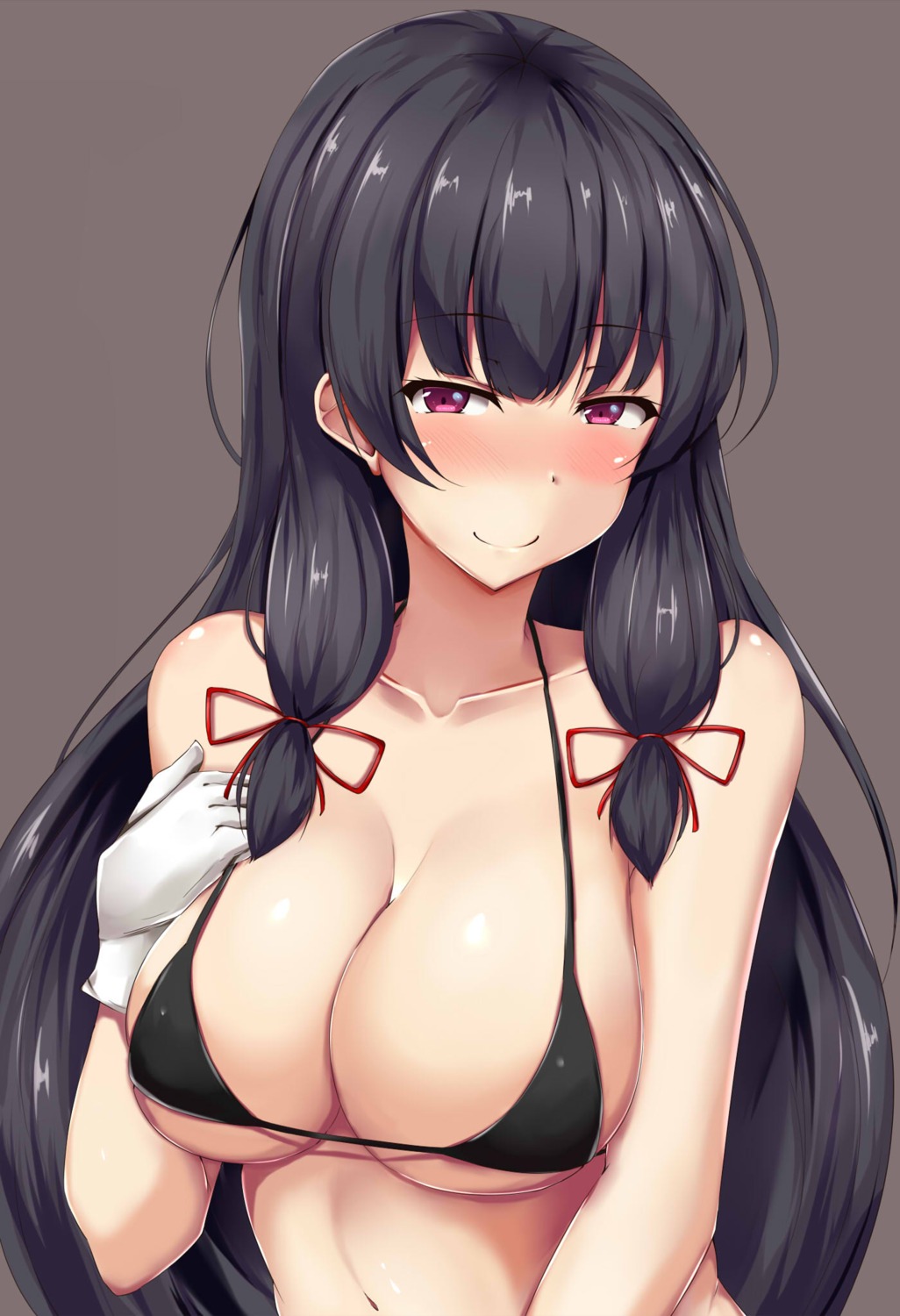 bikini_top isokaze_(kancolle) kantai_collection swimsuits terakoya