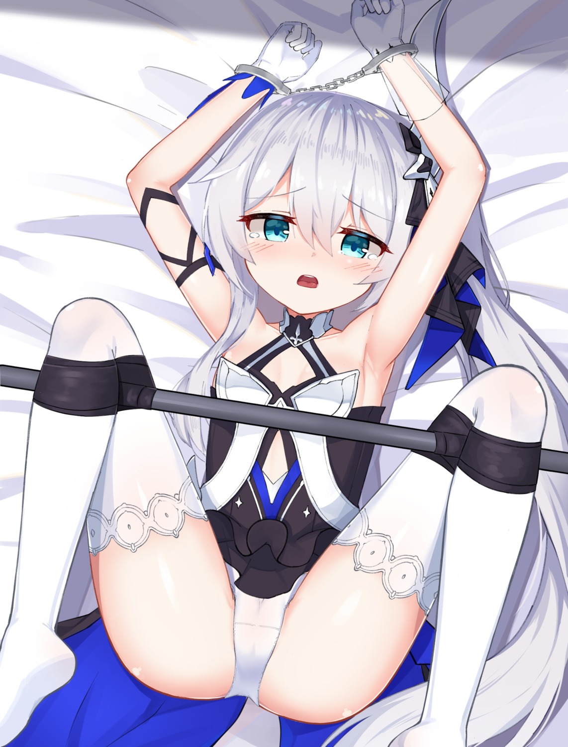 benghuai_xueyuan bondage cameltoe cleavage cp00 honkai_impact loli pantsu skirt_lift theresa_apocalypse thighhighs