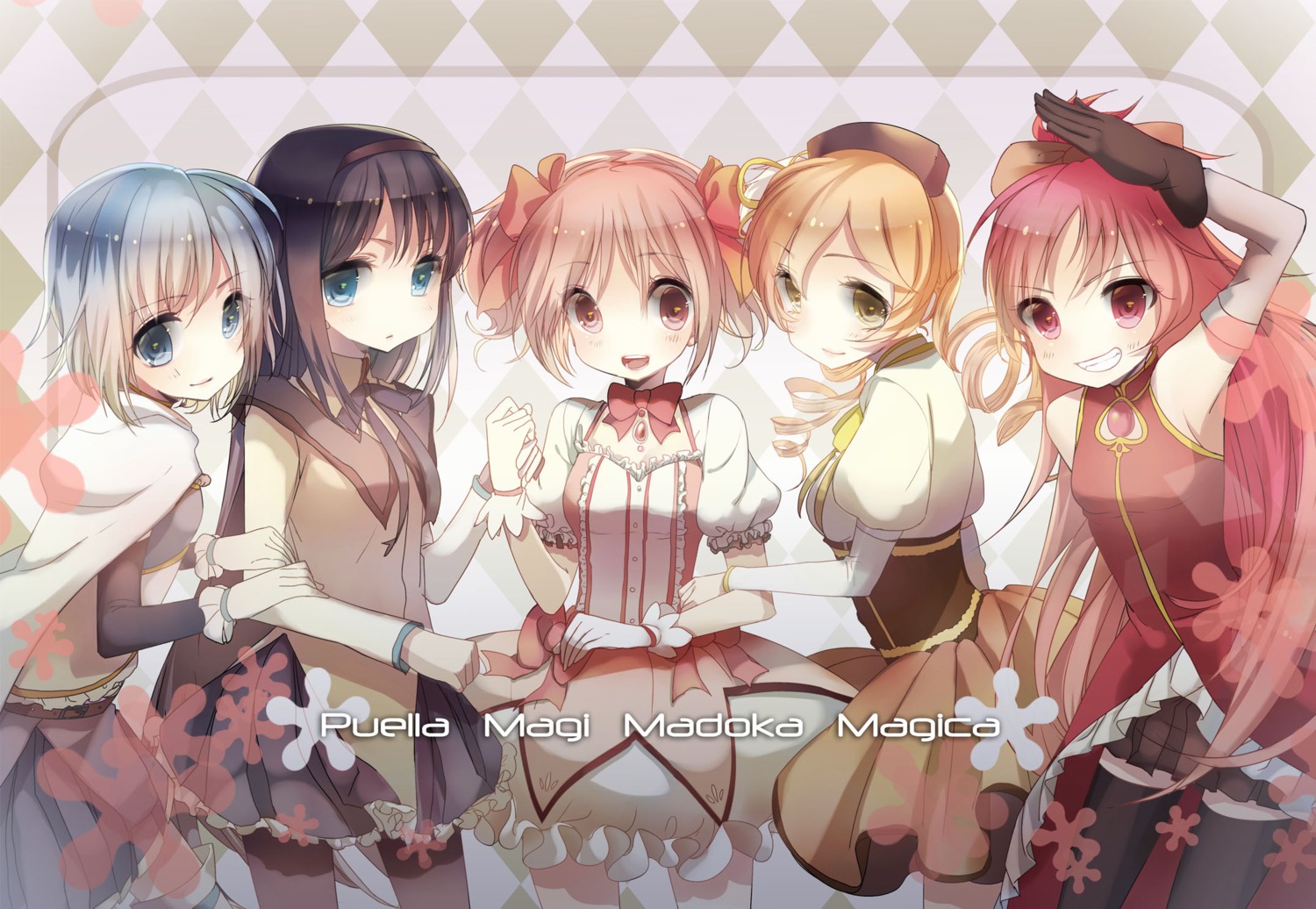 akemi_homura kaname_madoka miki_sayaka nuage pantyhose puella_magi_madoka_magica sakura_kyouko thighhighs tomoe_mami