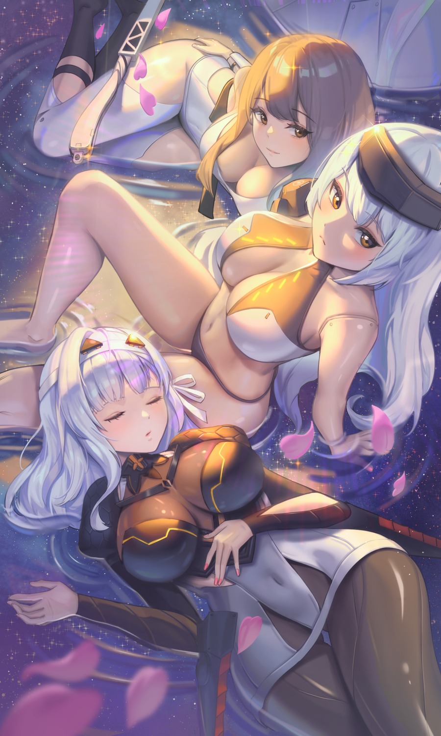 bikini goddess_of_victory:_nikke modernia moonandmist scarlet_(nikke) snow_white_(nikke) swimsuits