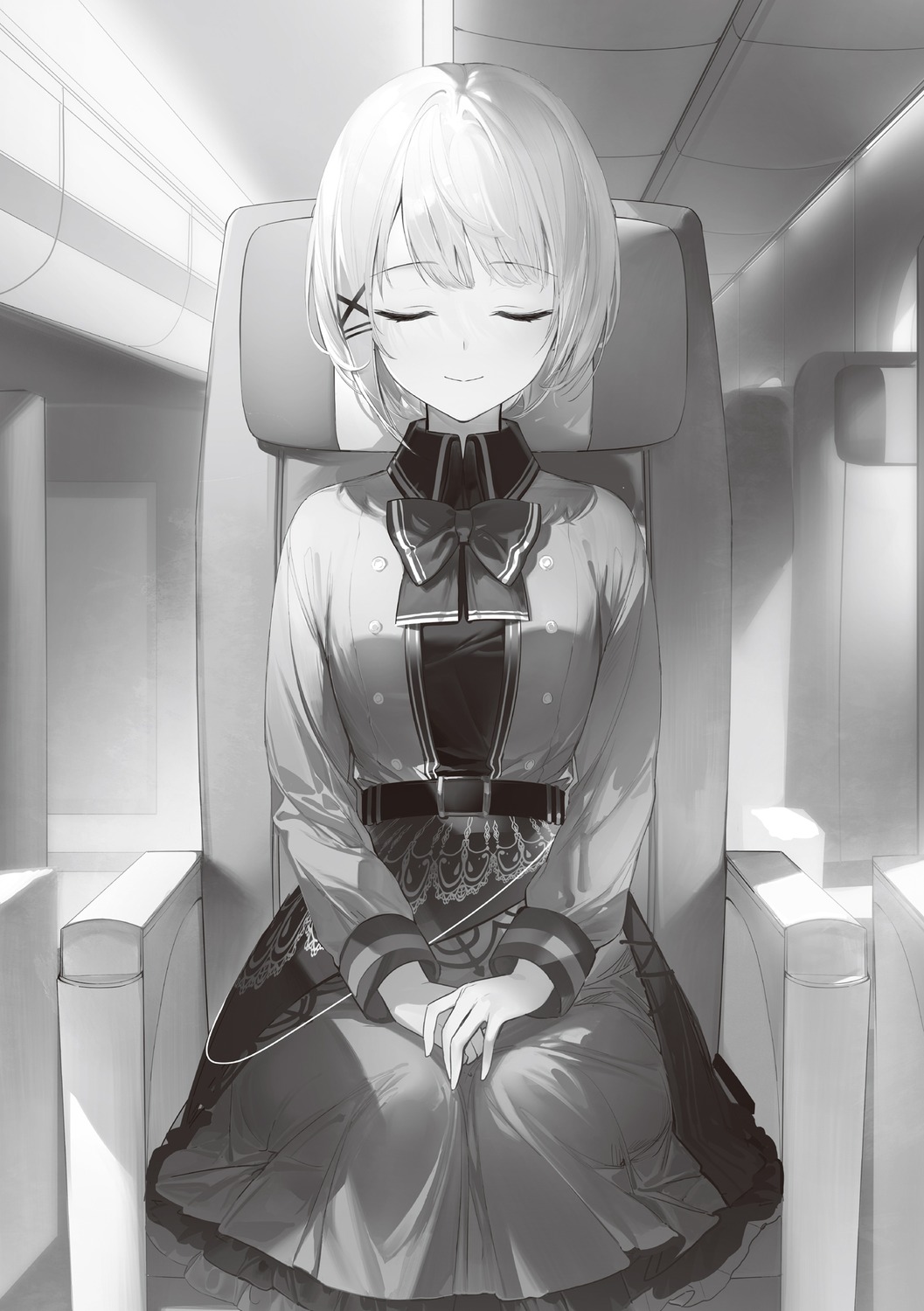 monochrome seifuku siesta_(tantei_wa_mou_shindeiru) tantei_wa_mou_shindeiru umibouzu