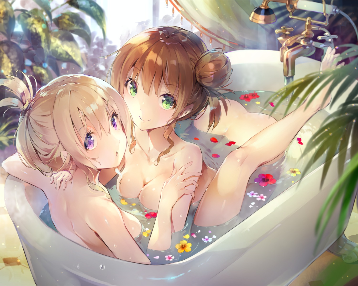 bathing deecha naked wet yuri