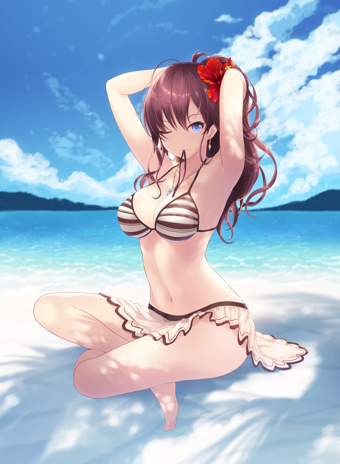 bikini cait cleavage ichinose_shiki swimsuits the_idolm@ster the_idolm@ster_cinderella_girls