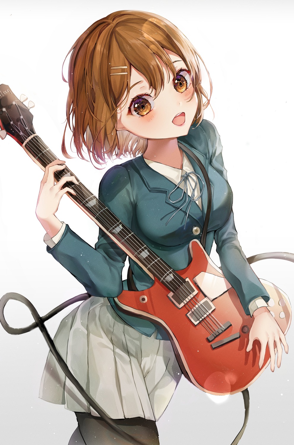 dyen0610 guitar hirasawa_yui k-on! pantyhose seifuku