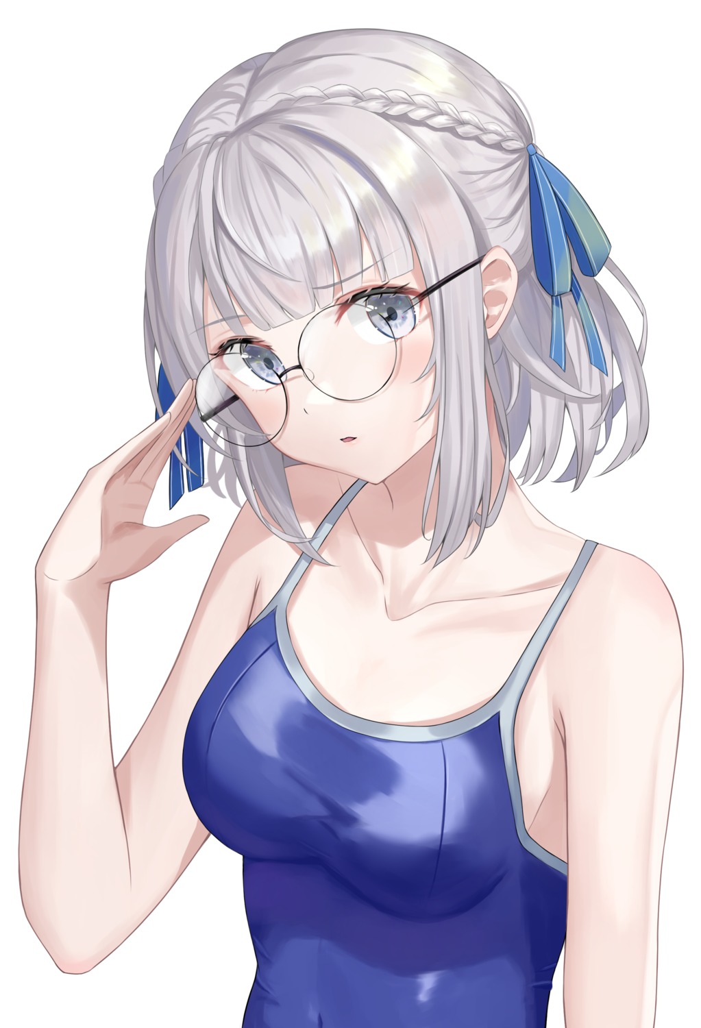 megane school_swimsuit swimsuits yj