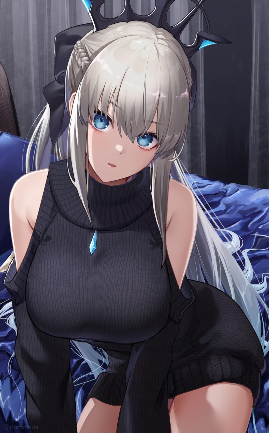 dress fate/grand_order ironatsuki morgan_le_fay_(fate) sweater