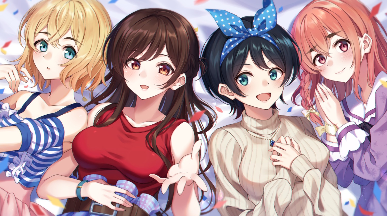 ichinose_chizuru kanojo_okarishimasu kuroto_yuu nanami_mami sakurasawa_sumi sarashina_ruka sweater