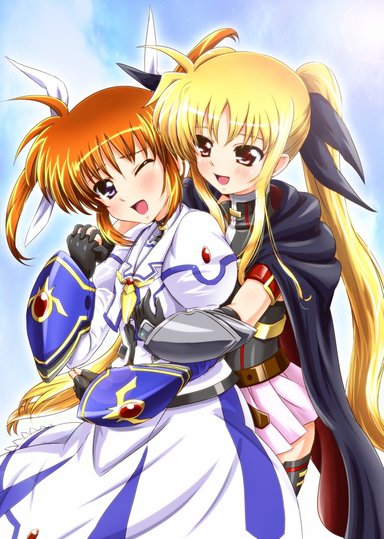 diesel fate_testarossa mahou_shoujo_lyrical_nanoha mahou_shoujo_lyrical_nanoha_a's mahou_shoujo_lyrical_nanoha_the_movie_2nd_a's takamachi_nanoha yuri