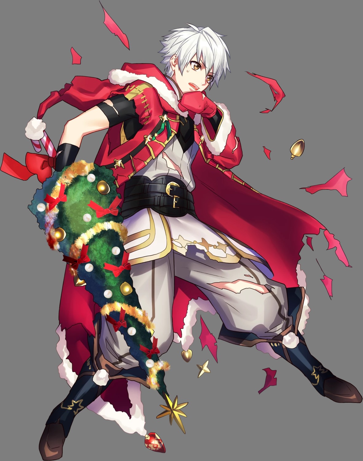 christmas daraen fire_emblem fire_emblem_heroes fire_emblem_kakusei fujiwara_ryo male male_my_unit_(fire_emblem:_kakusei) nintendo torn_clothes transparent_png