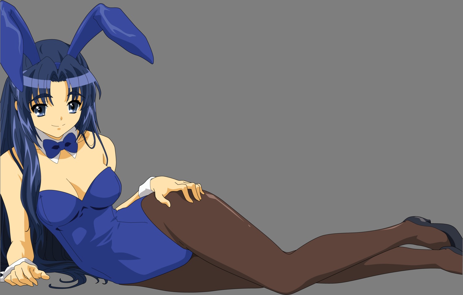 animal_ears asakura_ryouko bunny_ears bunny_girl suzumiya_haruhi_no_yuuutsu transparent_png vector_trace