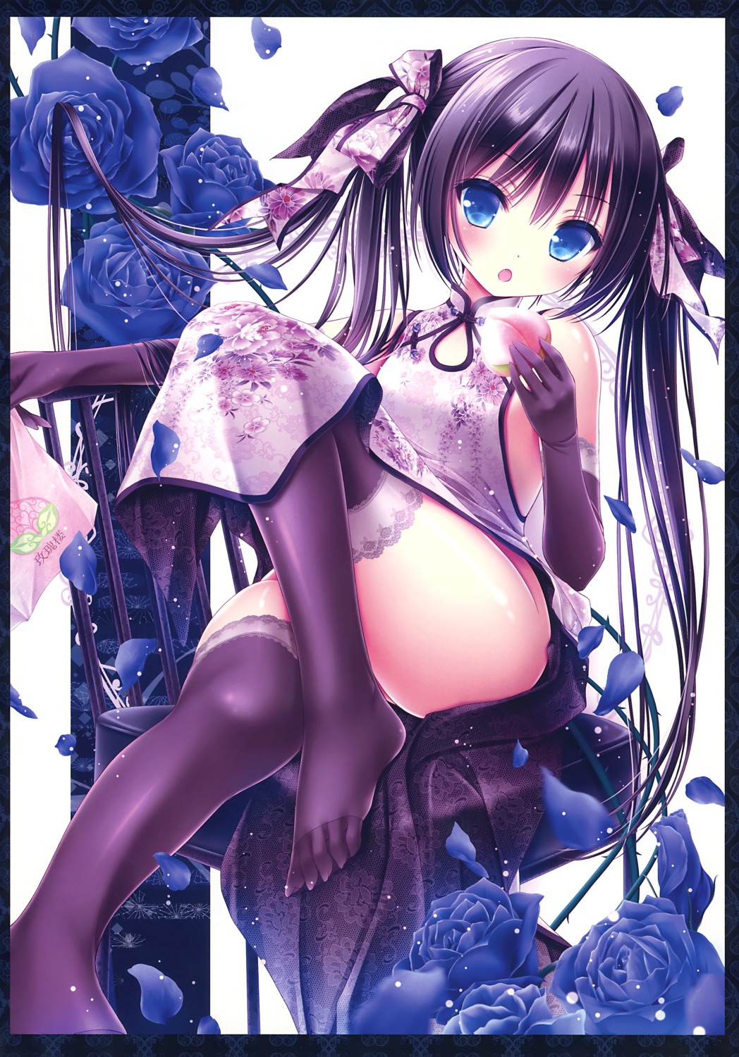 chinadress feet thighhighs tinkle