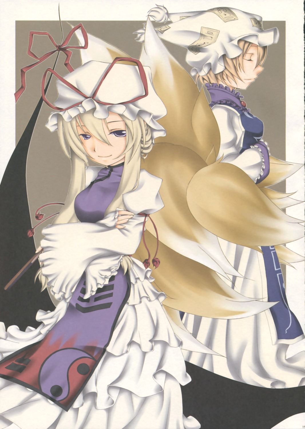 kamo_(hase) niji_no_saki touhou yakumo_ran yakumo_yukari