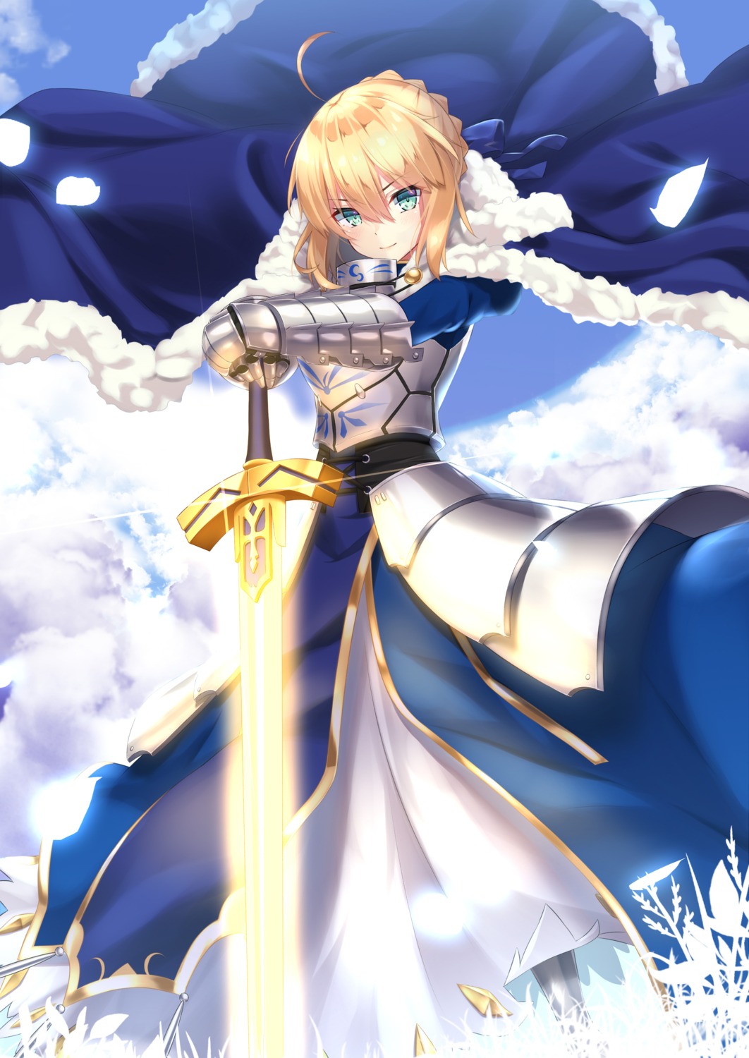 armor dress fate/grand_order fate/stay_night mirea saber sword