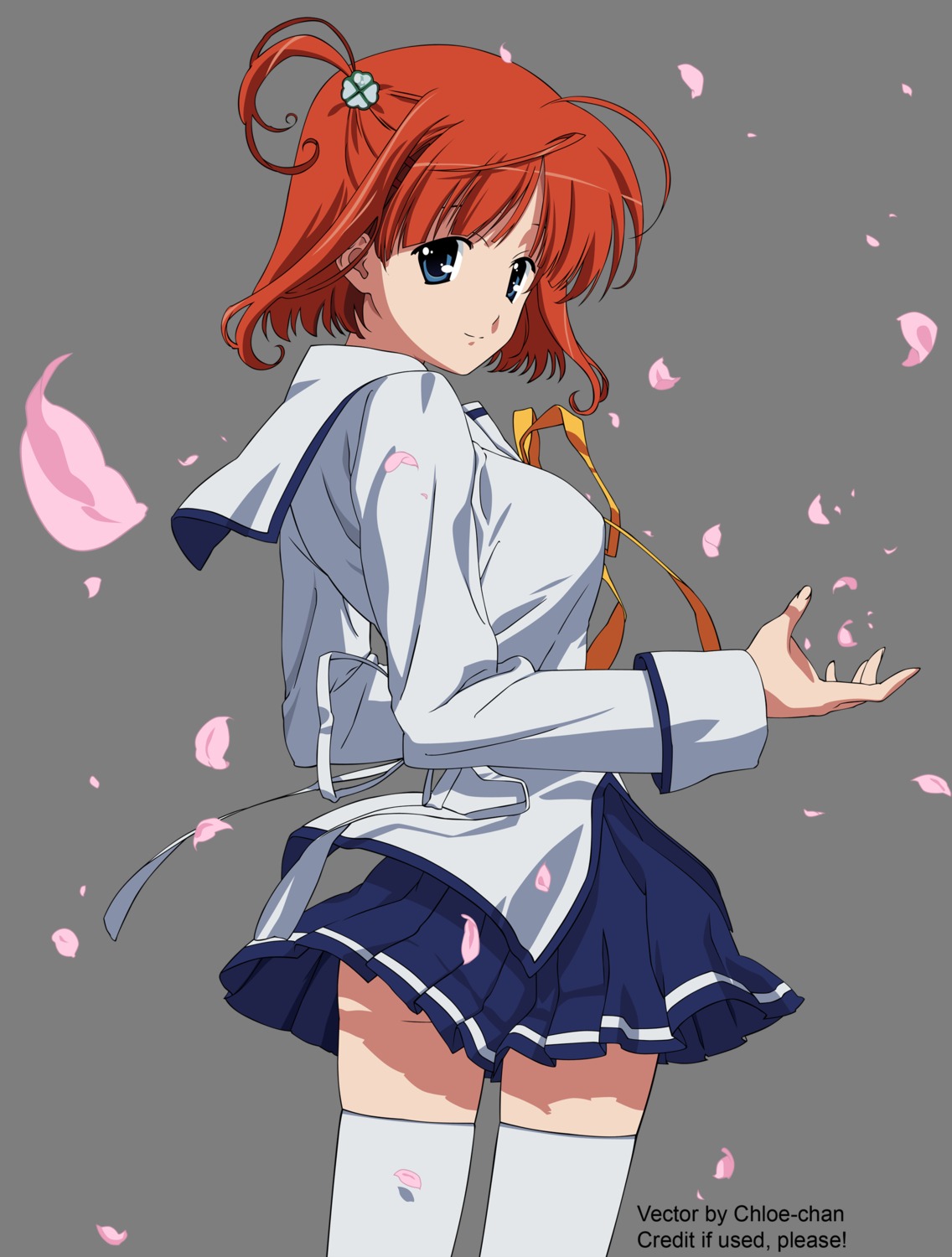 da_capo da_capo_(series) da_capo_ii seifuku transparent_png tsukishima_koko vector_trace watermark